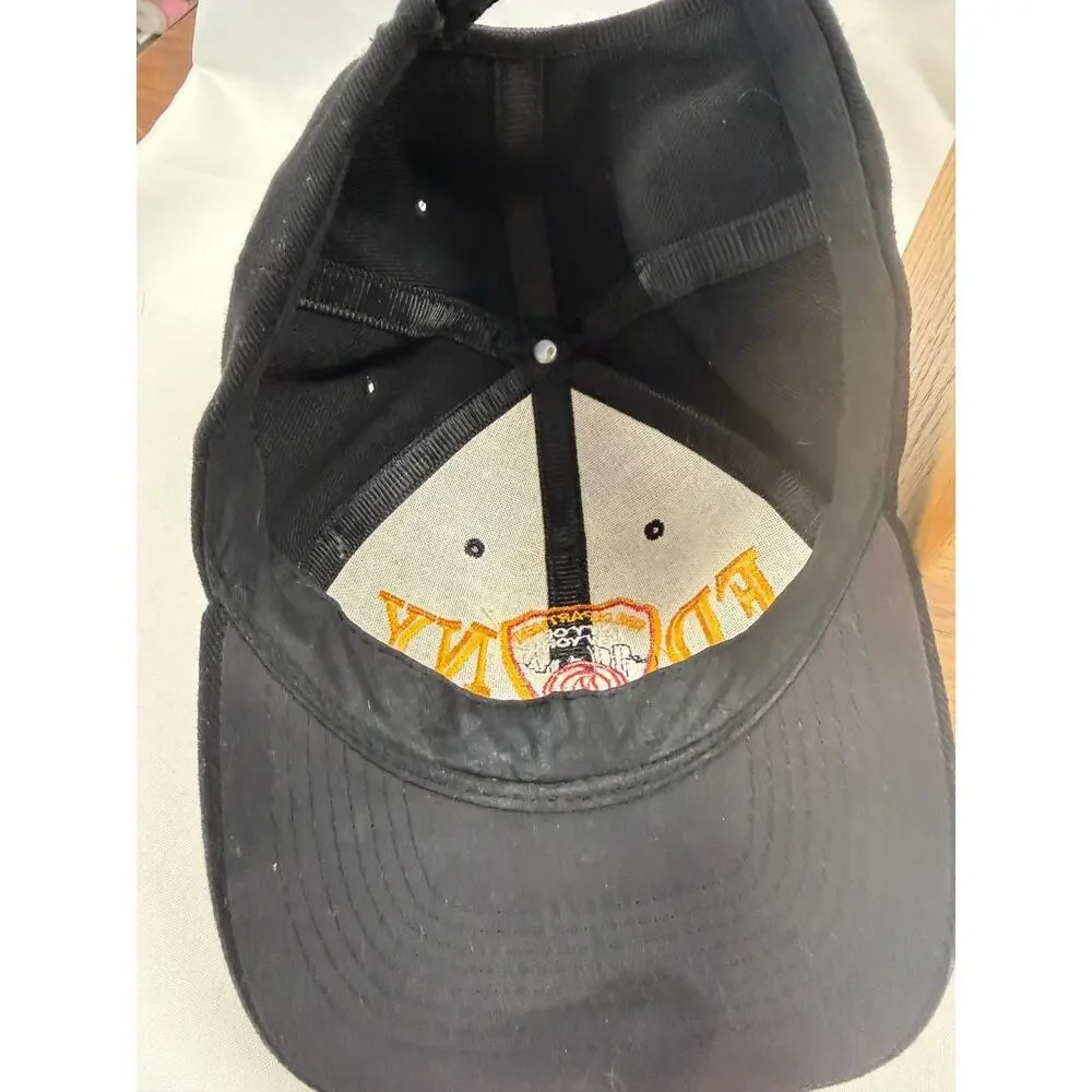 FDNY Hat Fire Department New York Snapback Cap Black Embroidered Logo OSFA